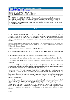 Orden MAM/896/2005, de 31 de marzo, Ministerio de Medio Ambiente